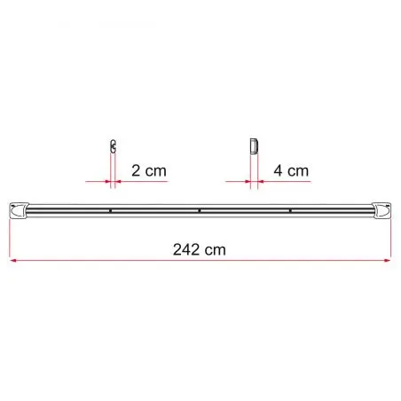 Sina de fixare CB - 2 bucati de 240 cm