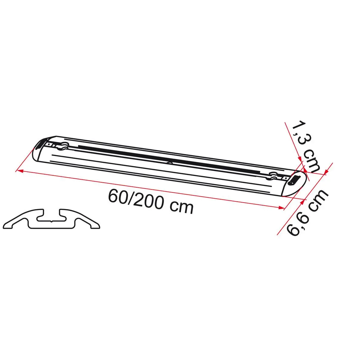 Bare de garaj premium - 200 cm