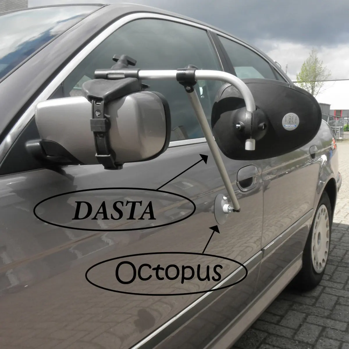Tartókaros lakókocsi tükör Dasta - Okopus elektromos szívóval