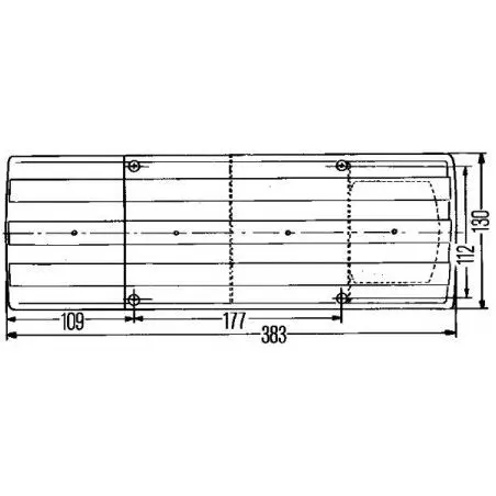 Lumina spate SBBN - 380 x 130 x 75 mm