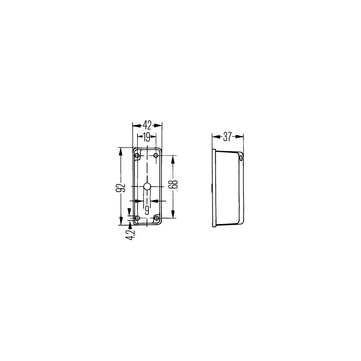 Lumina luminii - 92 x 43 x 37 mm