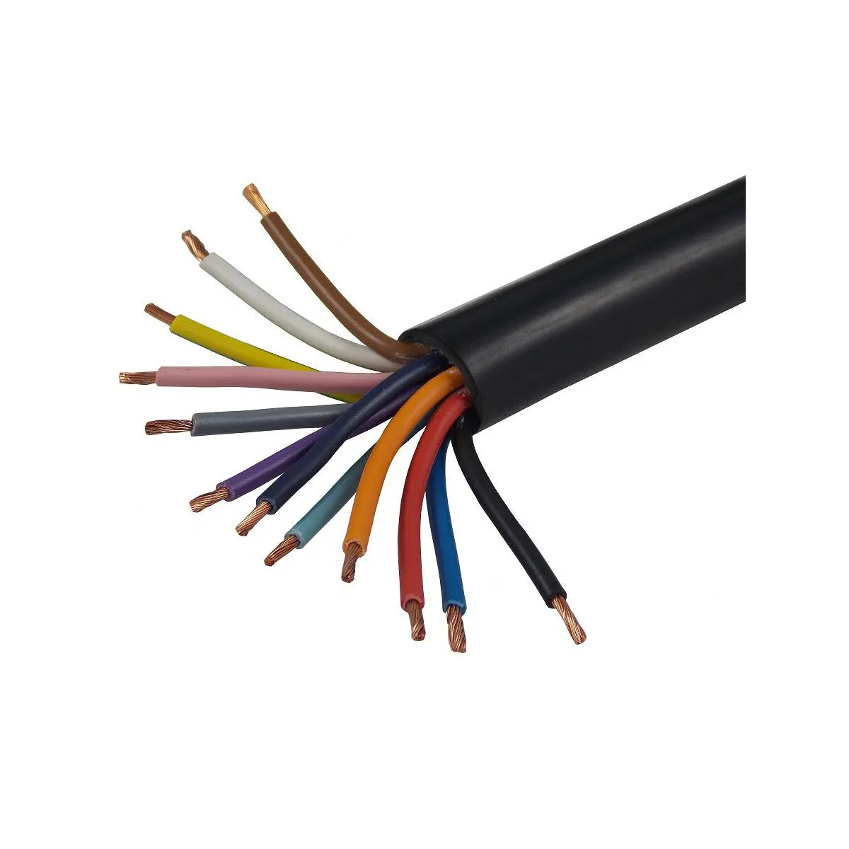12 tűs kábel Magok színesek - 5 x 2,5 + 7 x 1,5 mm