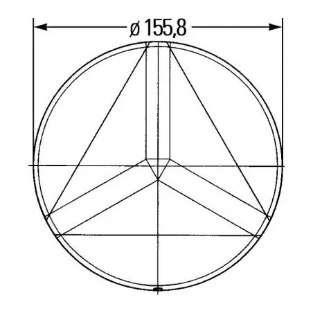 Zadný reflektor samolepiaci - 56 x 156 mm
