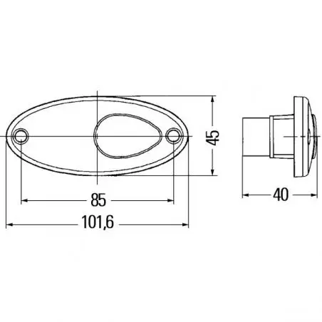 Svetlo - 9807, 102 x 45 x 40 mm