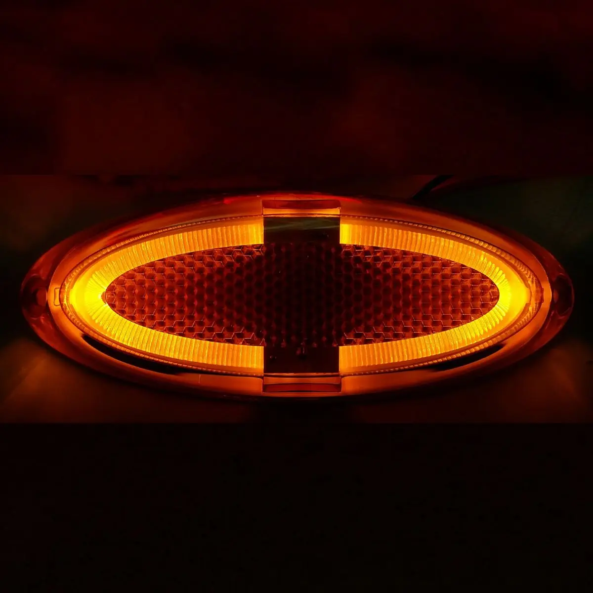 Lumină de contur, LED oval - portocaliu