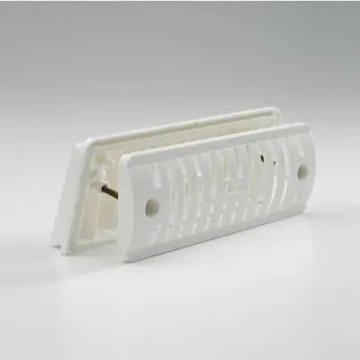 Ventilator lateral combinat - plastic alb 180 x 60 mm