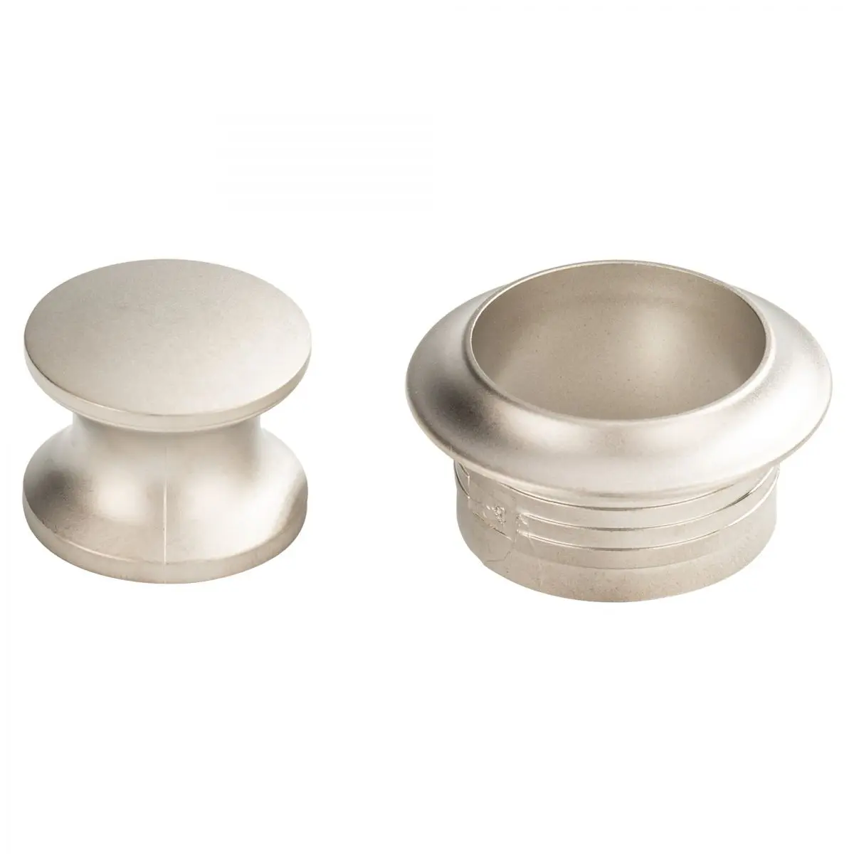 Buton - cu rozeta, crom mat, display pachet autoservire