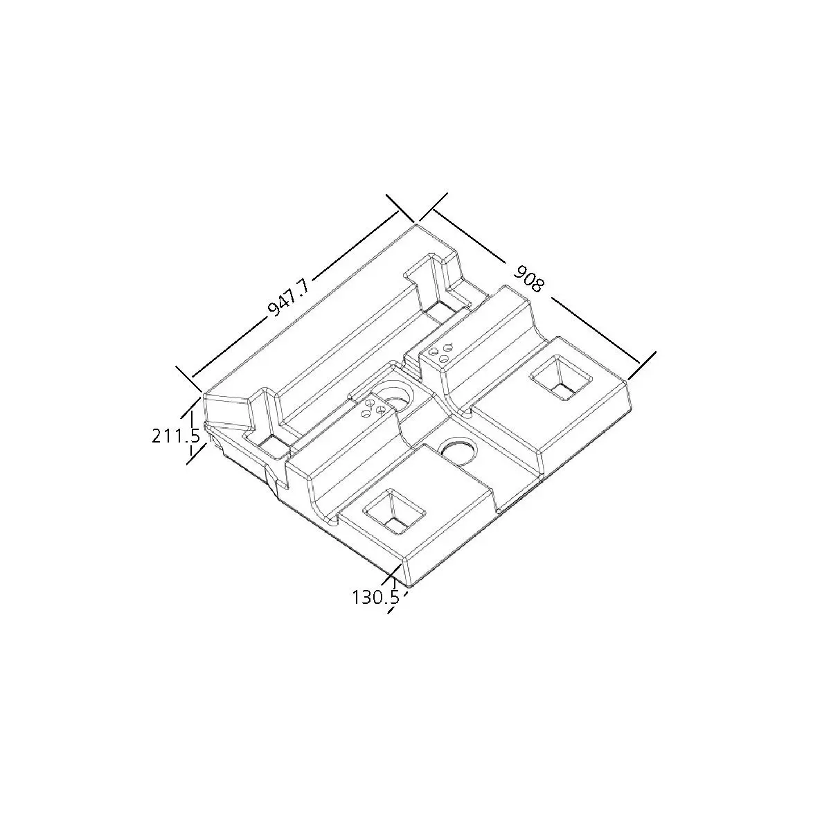 Nádrž na odpadovú vodu 90 - EV2222 pre Fiat Ducato od roku 2006