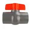 Supapă cu bilă - 1 1/2 inch, negru/roșu, liber