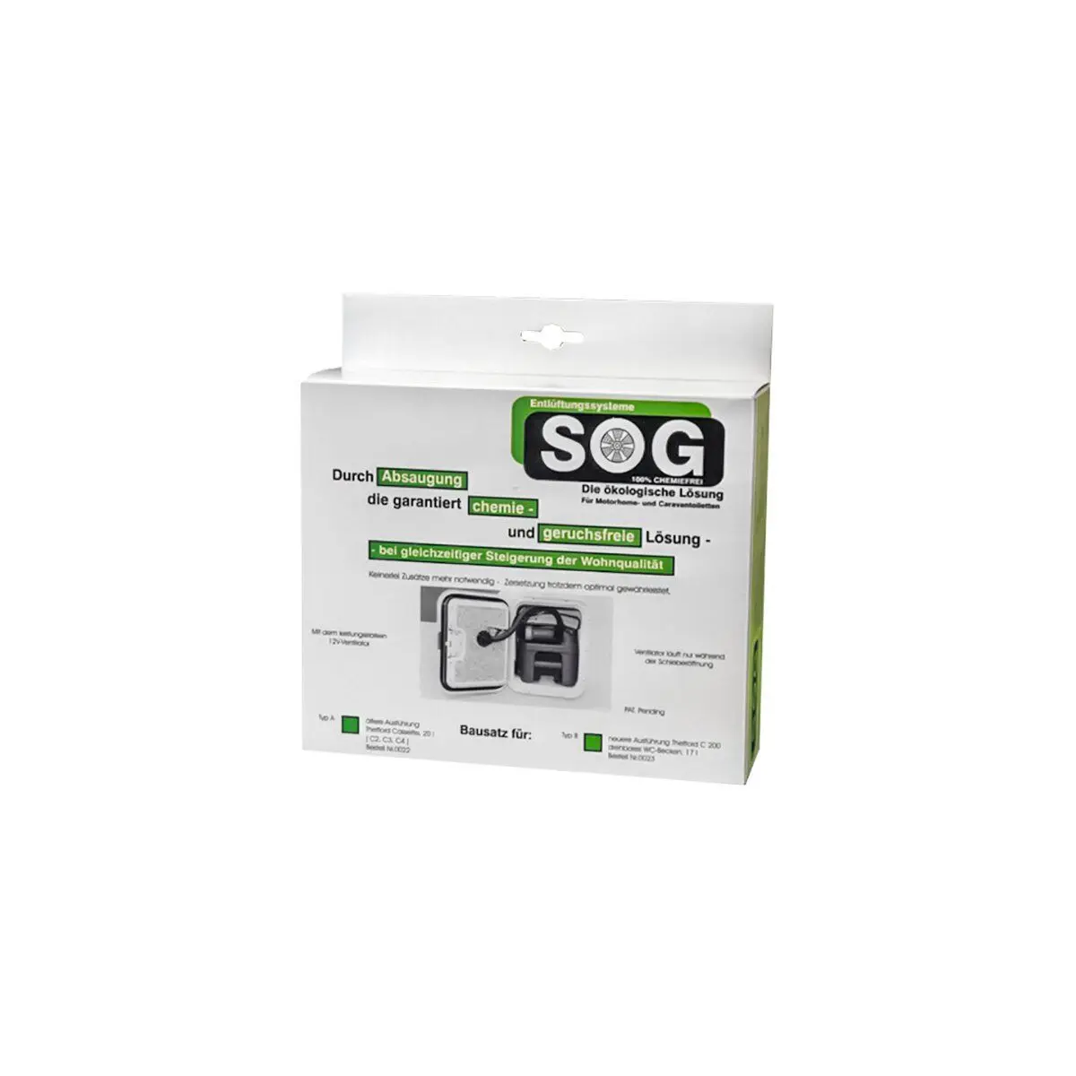 Ventilarea toaletei SOG - Tip A pentru Thetford C2/C3/C4
