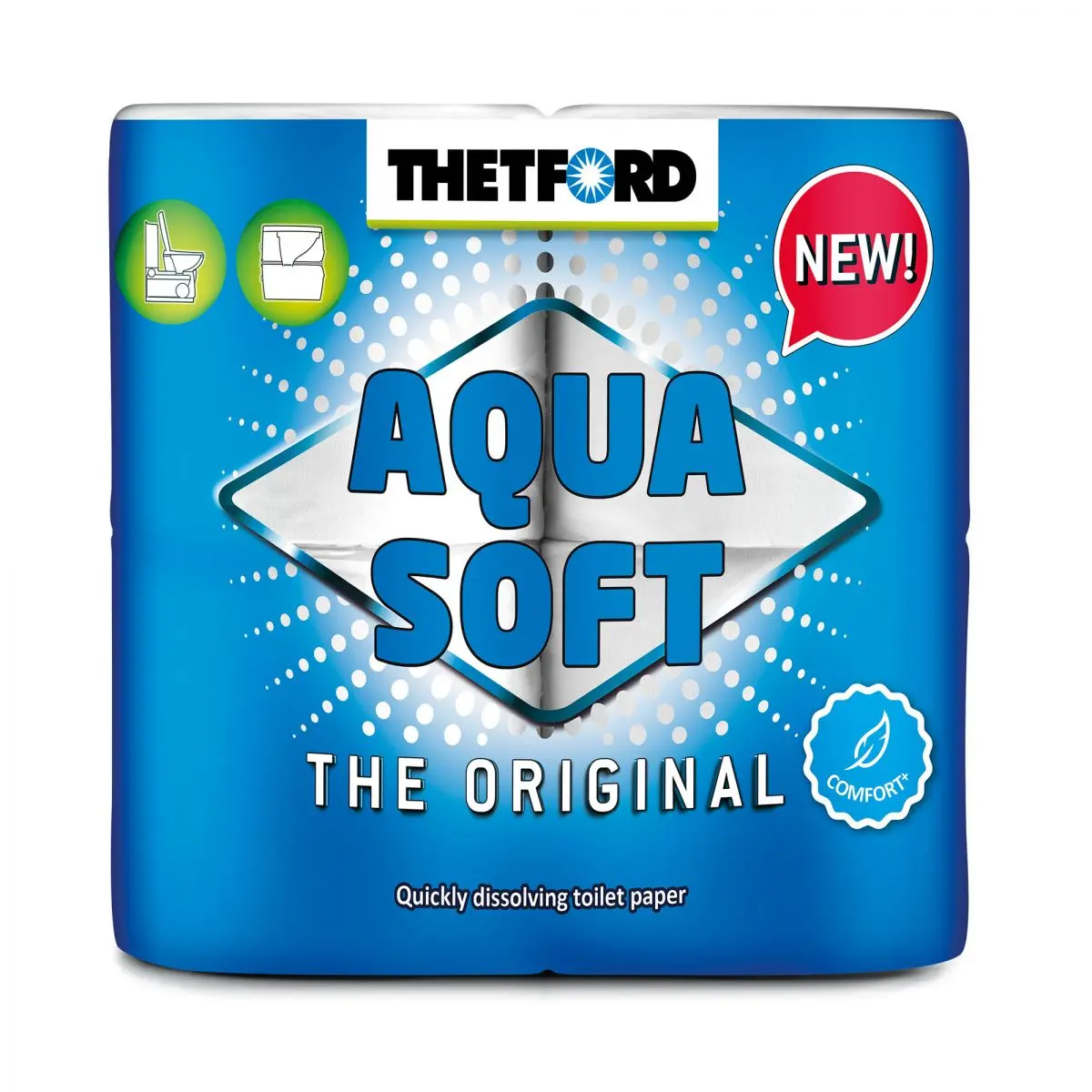 Toalettpapír Aqua Soft - 4 tekercs