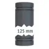 Cső 40mm mindkettő O-gyűrűvel 125mm - lefolyórendszer szürke-sárga 40mm