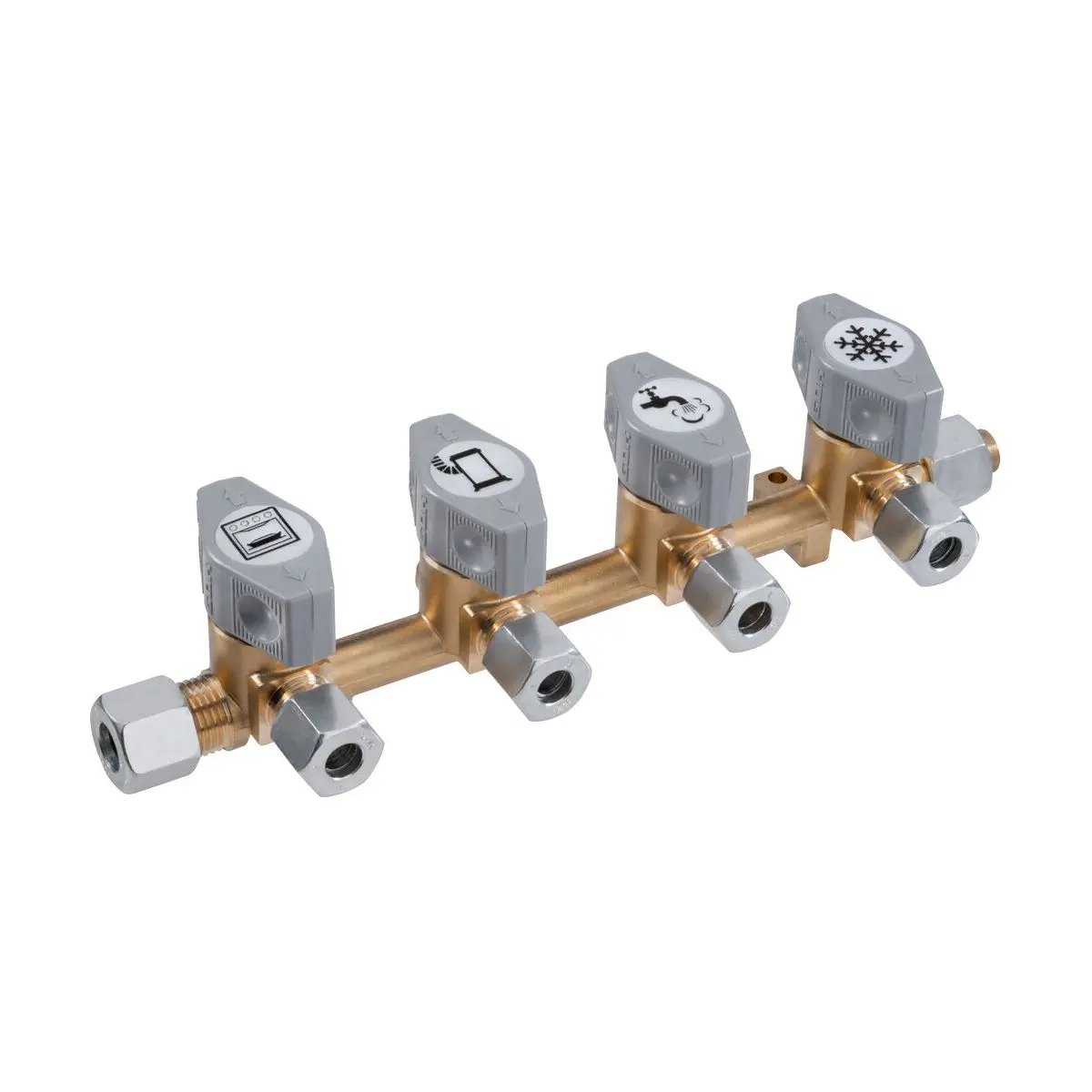Rozdeľovací blok - 4 výstupy, pripojenie 10 mm