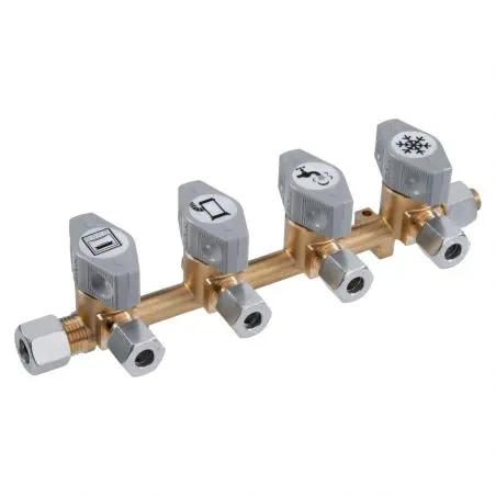 Rozdeľovací blok - 4 výstupy, pripojenie 10 mm