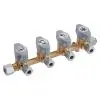 Bloc de distributie - 4 prize, conexiune 10 mm