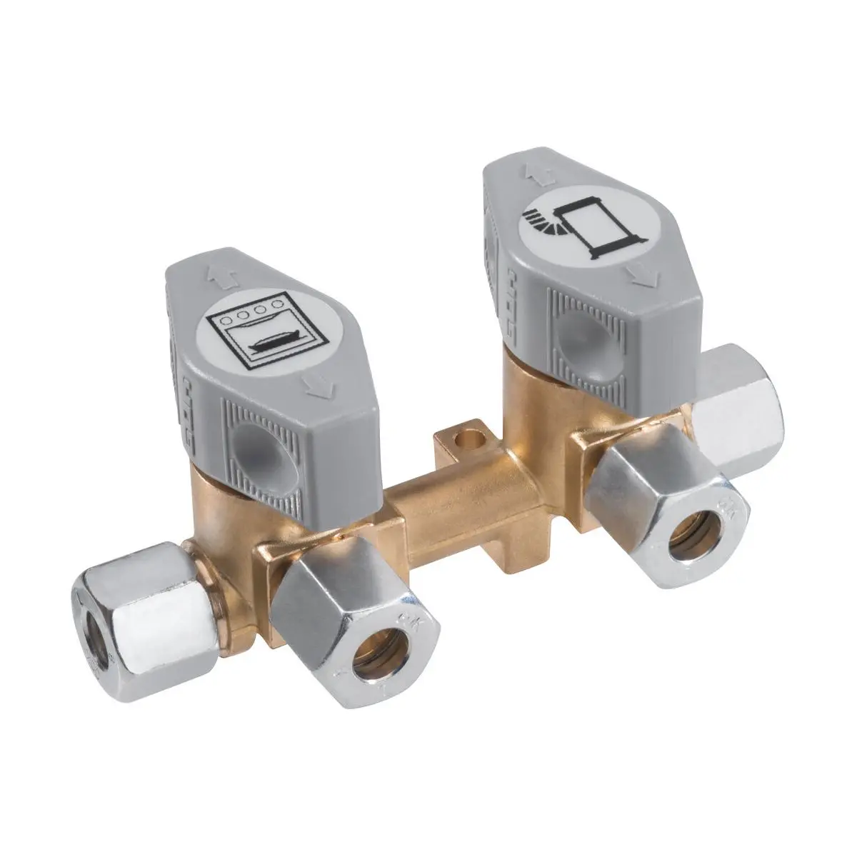 Rozdeľovací blok - 2 výstupy, pripojenie 10 mm