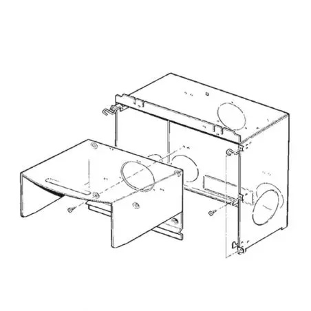Cutie de instalare compl. pentru 2 ventilatoare - pentru incalzire Truma S