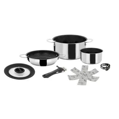 Set de veselă din oțel inoxidabil Academy NG 5+1