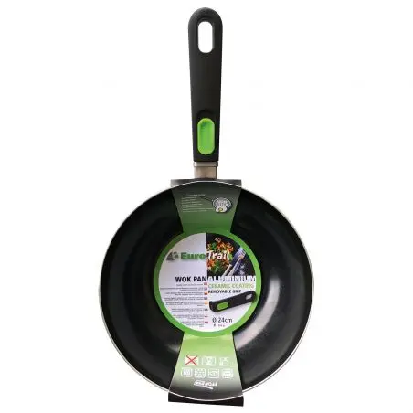 Wok din aluminiu - 7,5 x 24 cm
