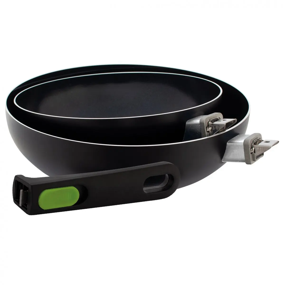 Wok din aluminiu - 7,5 x 24 cm