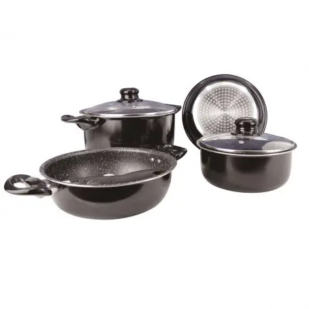 7 részes edénykészlet Black Line 24 cm - indukciós
