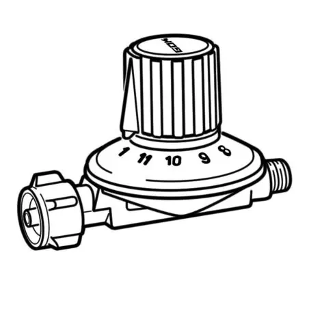 Regulator de joasă presiune 1 kg/h - unsprezece trepte, pachet afișaj autoservire