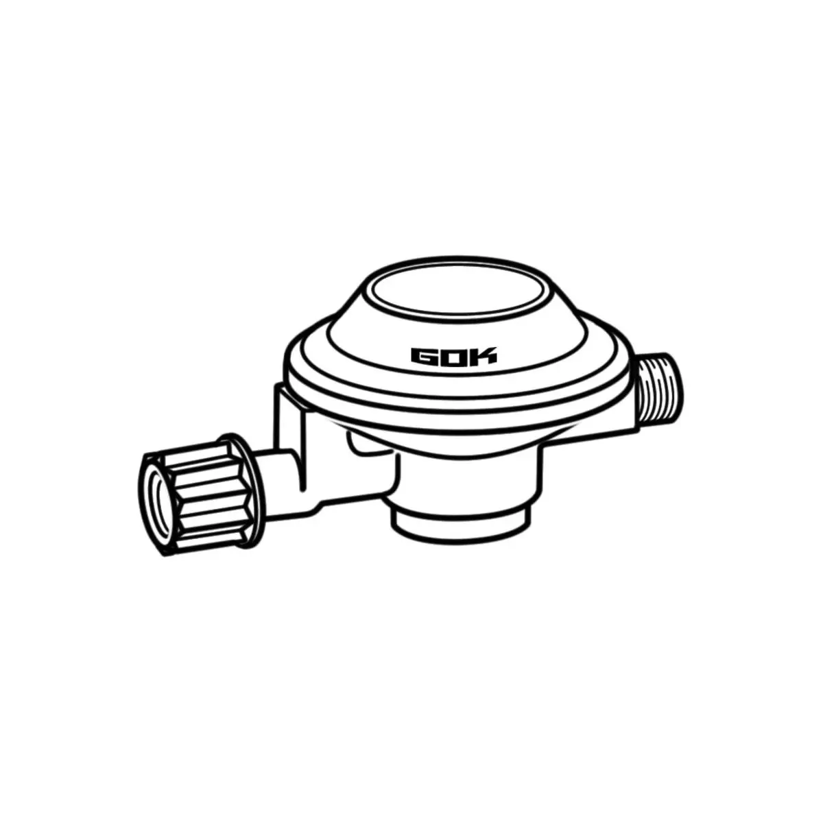 Regulátor nízkeho tlaku 1 kg/h - pre tlakové kanistre s plynom, balené SB