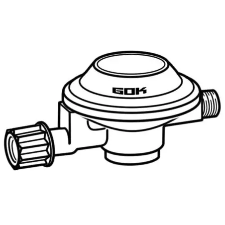Regulátor nízkeho tlaku 1 kg/h - pre tlakové kanistre s plynom, balené SB