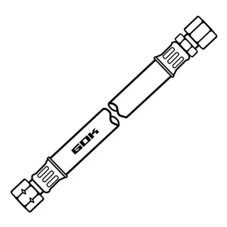 Középnyomású tömlővezeték - 400 mm, RVS 8, önkiszolgáló kijelzőcsomag