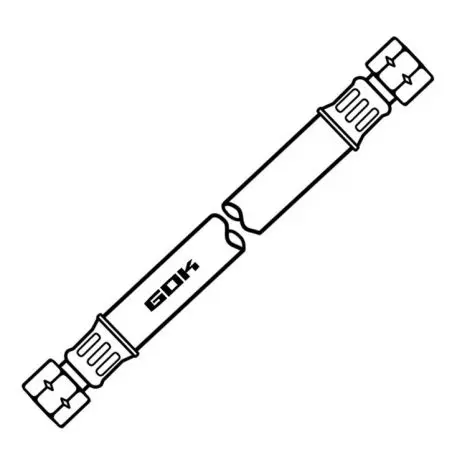 Strednotlakové hadicové vedenie - 400 mm, 2 x ľavé, balené SB