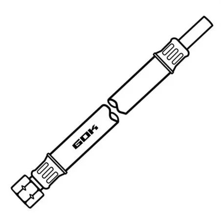 Közepes nyomású tömlővezeték - G 1/4 LH-M x RST 8 x 400, laza