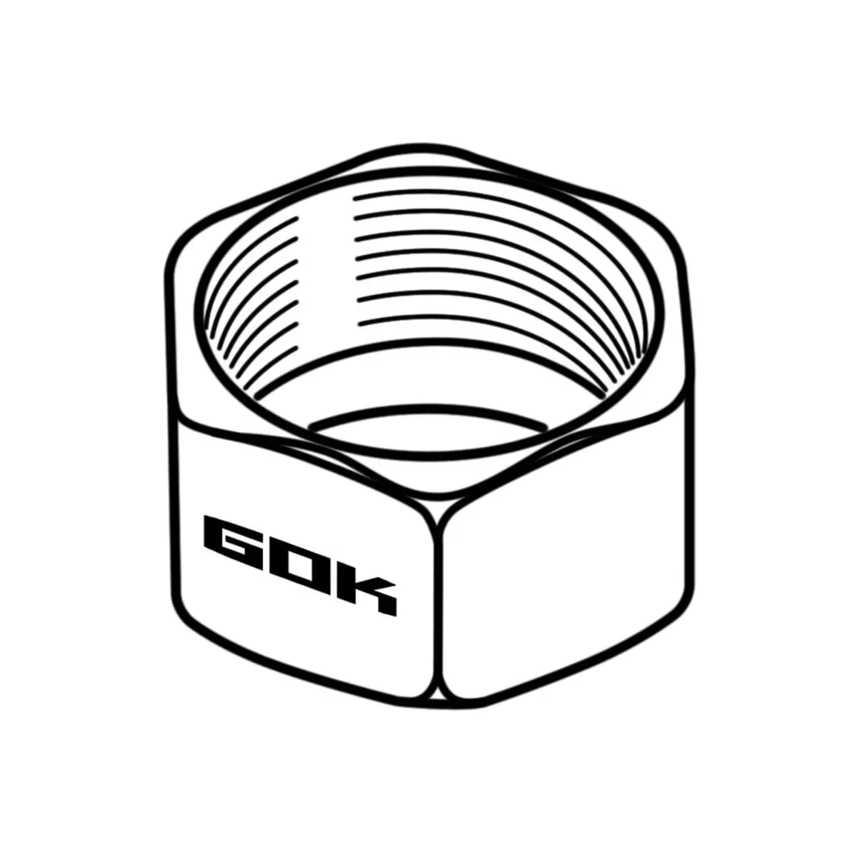 Összekötő anya - M típusú, 8 mm, 5 db-os csomag