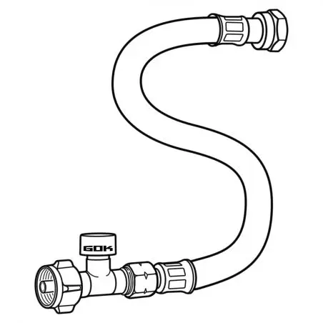 Vysokotlakové hadice Caramatic ConnectDrive - G.8 EU-Shell 450 mm, fr GB Butan