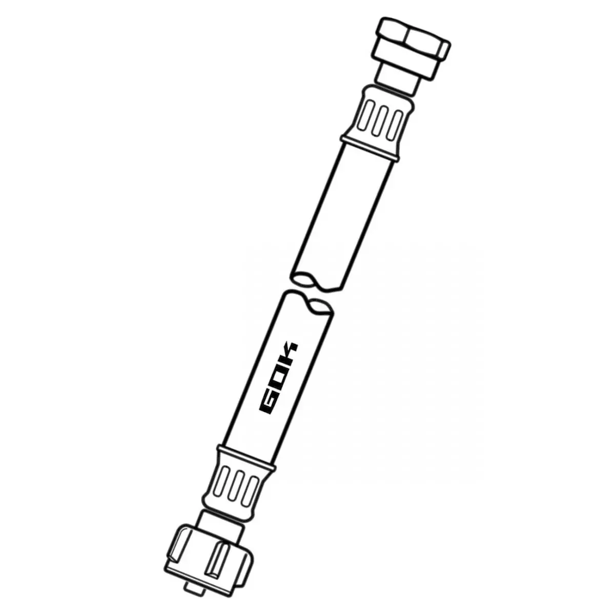 Tömlővezeték Caramatic ConnectBasic - G.12 (KLF) x M20x1,5 UEM x 450