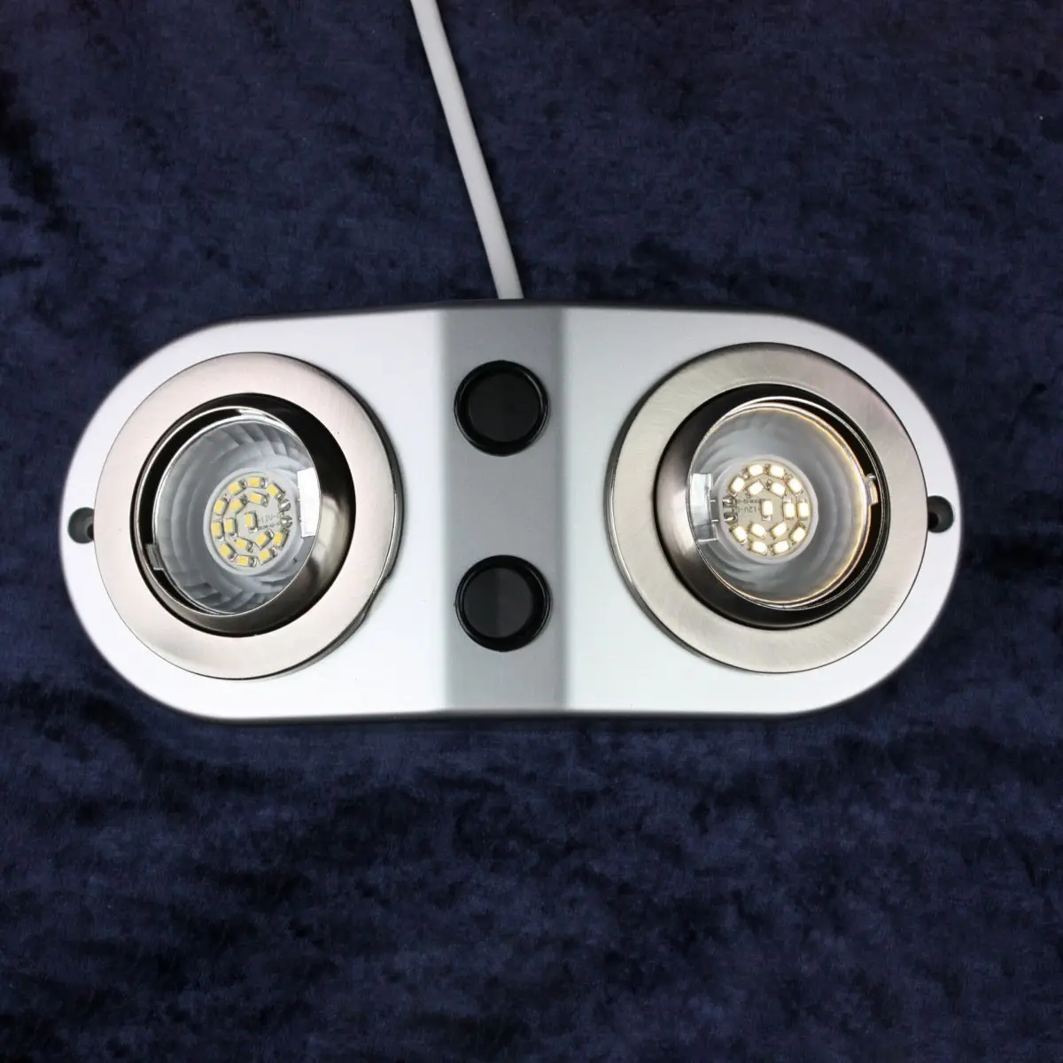 Dvojité svetlo na povrch - 12 V / 2 x 1 W