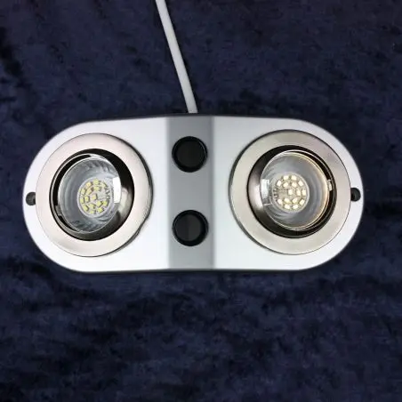 Kétszeres lámpa - 12 volt / 2 x 1 watt