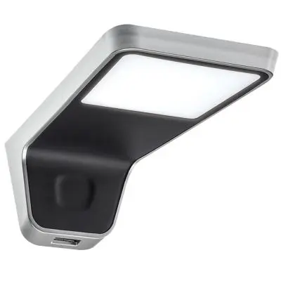 Lumina sub dulap tip L - negru/argintiu