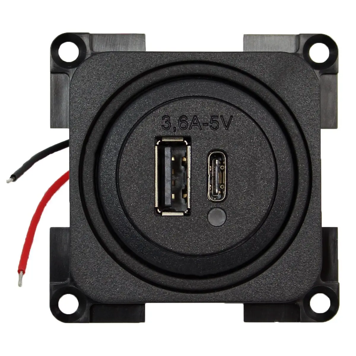 Priză USB, 2x, ambalaj self-service - 1x USB-A și 1x USB-C