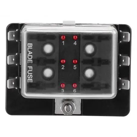 Biztosítéktartó 6 FS LED