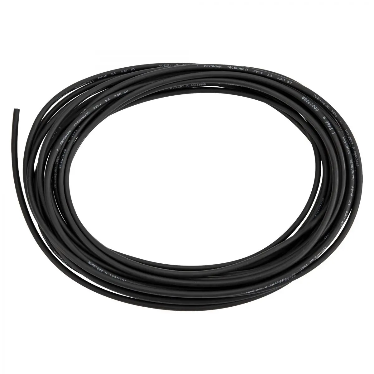 Solárny kábel vnútorný - 1 x 2,5 qmm/dĺžka: 2 x 10 m