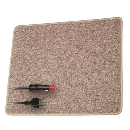 Vyhrievací koberec - 12 V/70 W, 60 x 100 cm, svetlohnedý