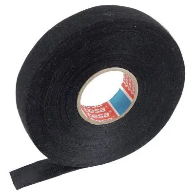 Bandă fleece - 19 mm x 25 m, neagră