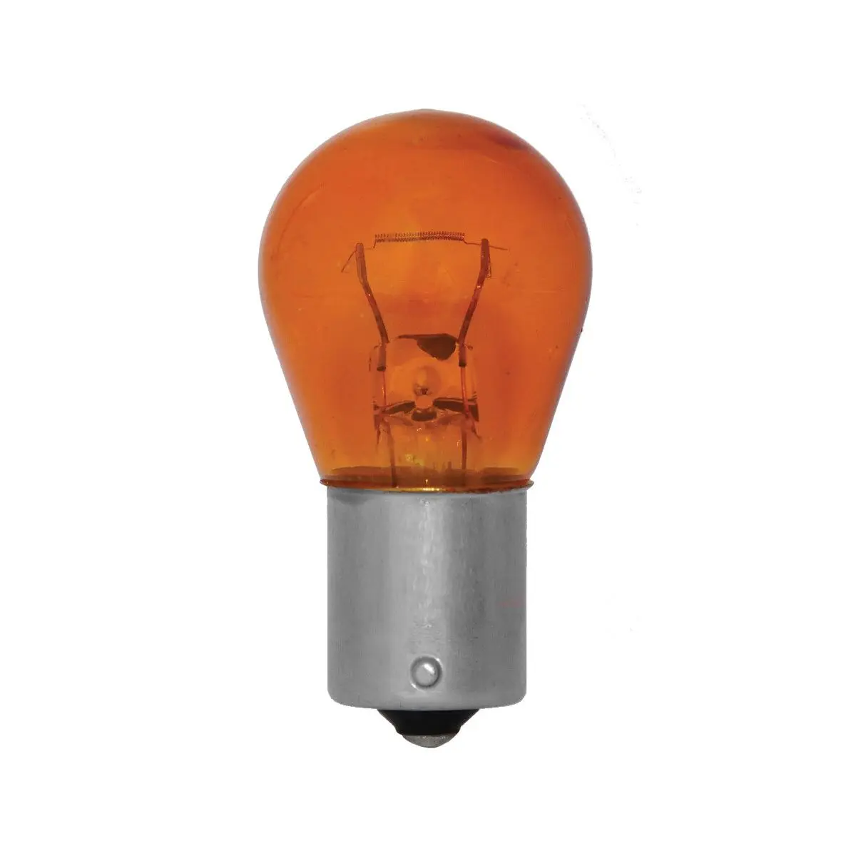 Guľová lampa do auta štandardná - 21W pätica BAU15s ECE PY21W oranžová