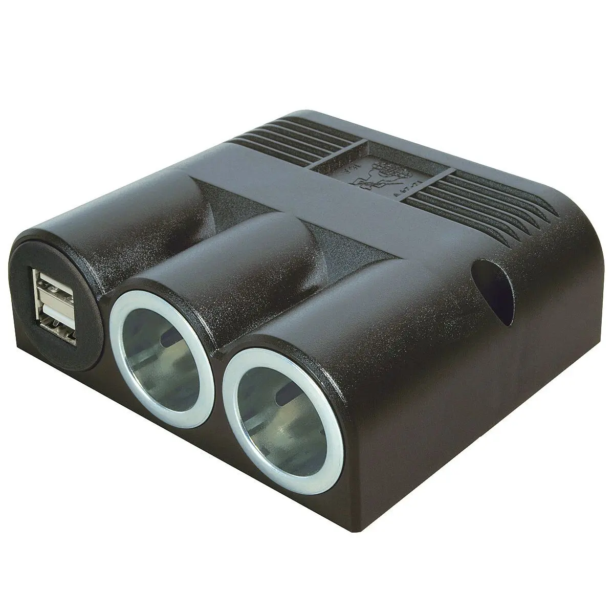 Priză triplă USB - 2 x priză și 2 x 2500 mA USB-A