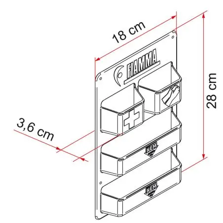 Organizator - 18 x 28 x 3,6 cm