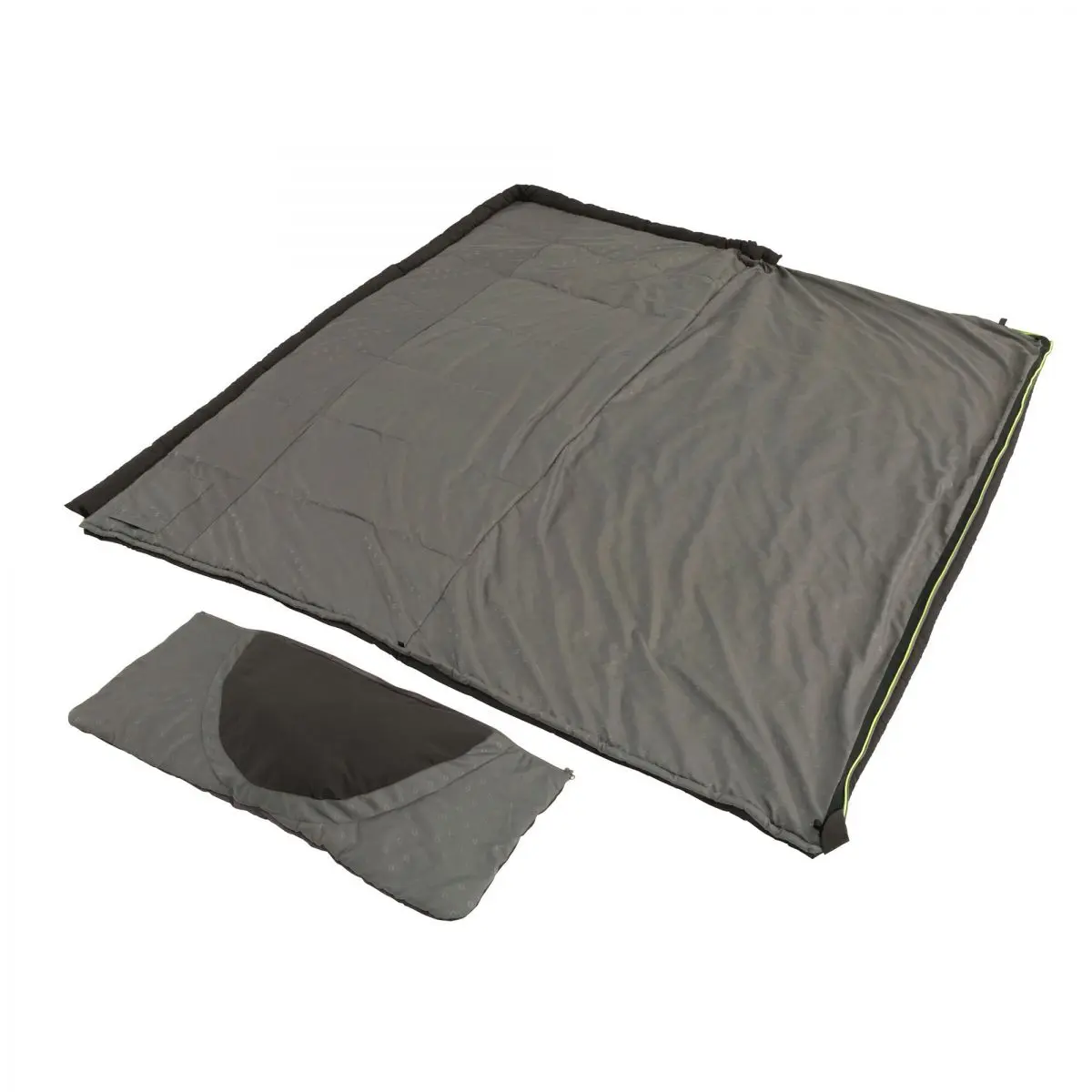Spací vak Contour Midnight Black Blanket - s odnímateľným čelom