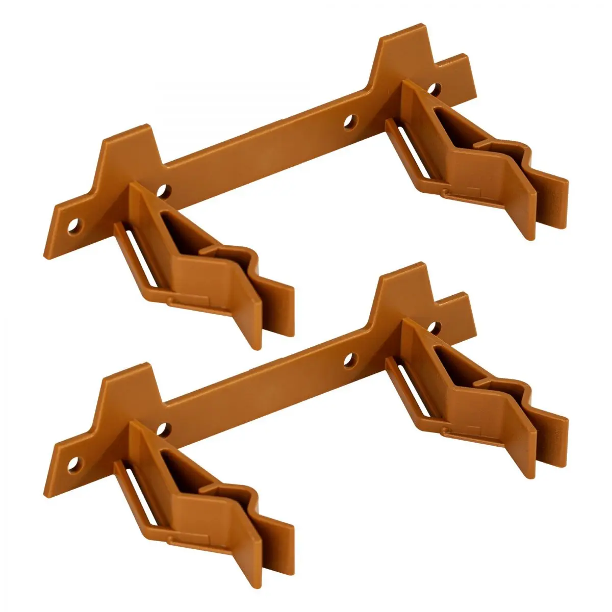 Mega clip - suport dublu standard, set de 2 maro