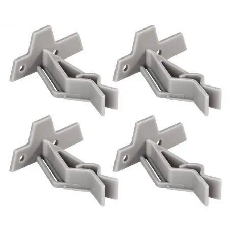 Mega clip - un suport standard, set de 4 gri