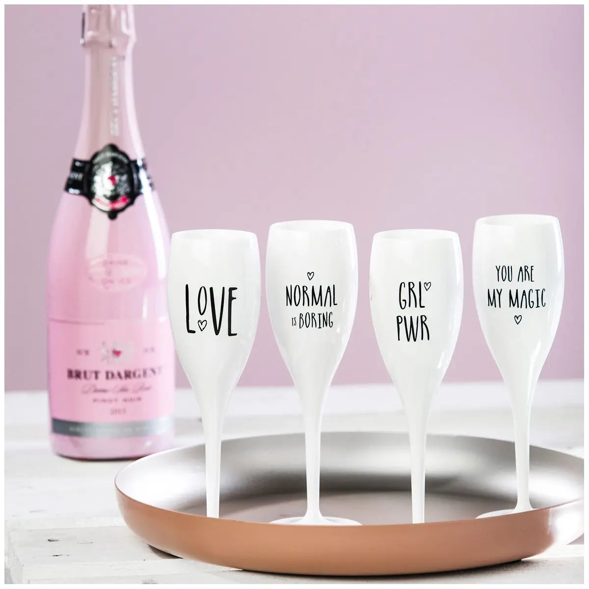 Set pahare de sampanie - set de 4 bucati
