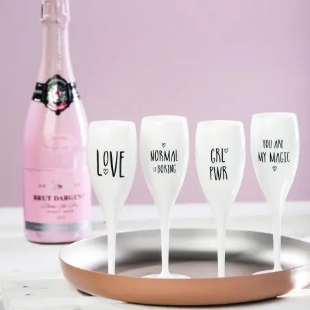 Sada pohárov na šampanské Cheers - sada 4 kusov
